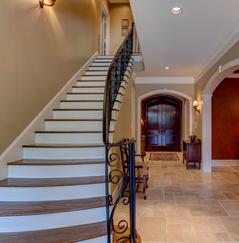 view of tiled entrance foyer